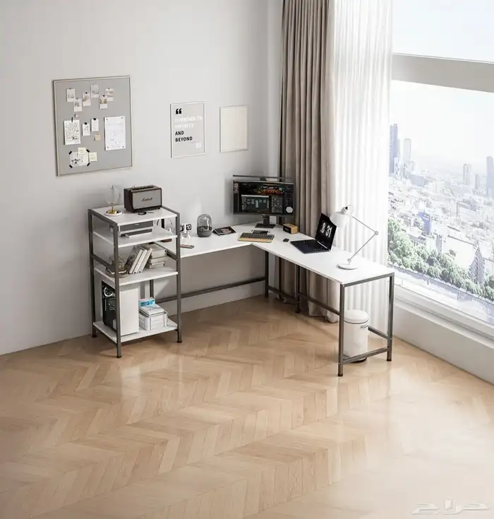 مكتب شكل حرف ال L 1