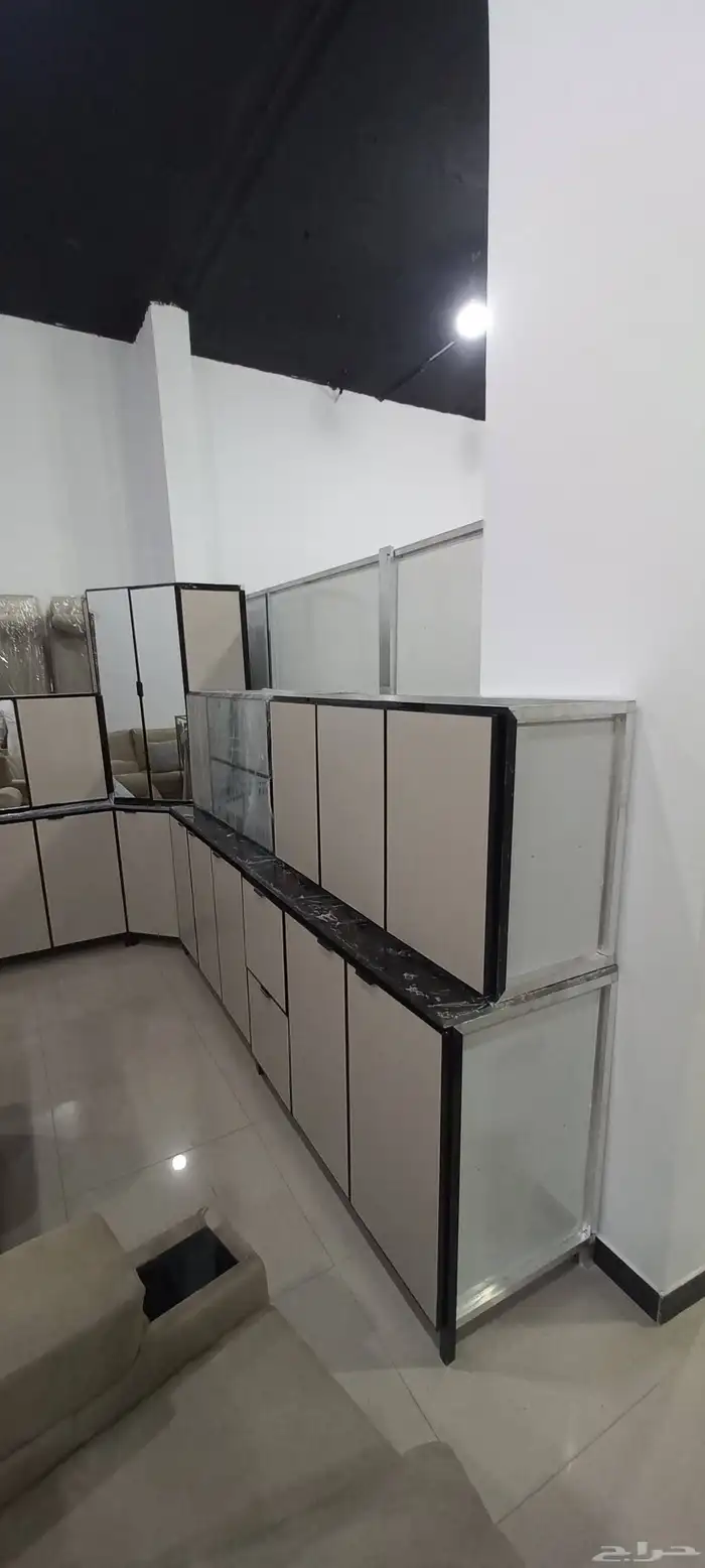 مطابخ جديده جاهزه تتوفر جميع الألوان رخام جلكسي ب2800 شامل ا 1