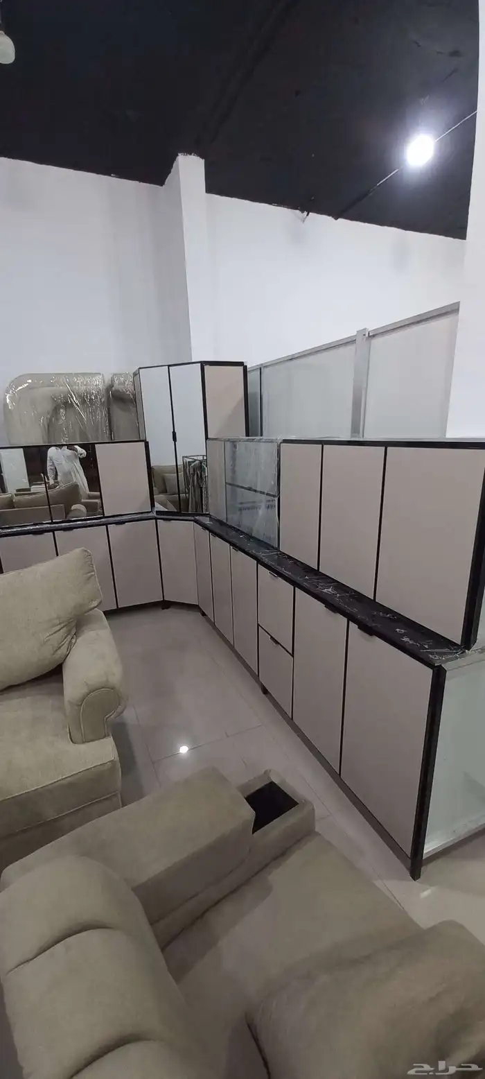 مطابخ جديده جاهزه تتوفر جميع الألوان رخام جلكسي ب2800 شامل ا 2