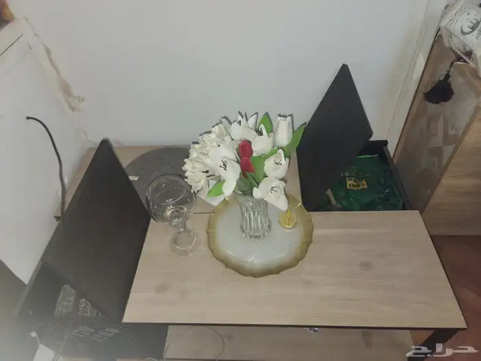 دولاب ست ابواب خشب اللون ابيض _البيع السعر النهائي 650 ريال 5