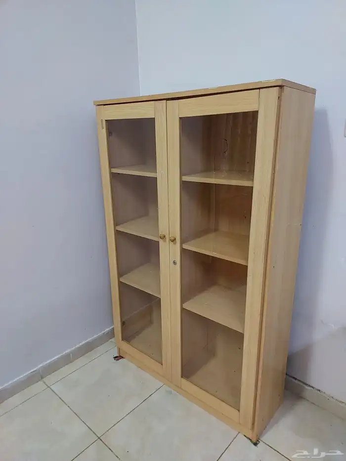 Wooden Books rack with Glass door 0