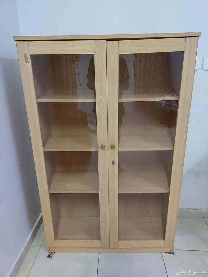 Wooden Books rack with Glass door 4