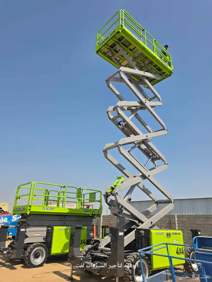 سيزرلفت 18متر للايجار اليومي والاسبوعي والشهري رافعات مقصيه 7