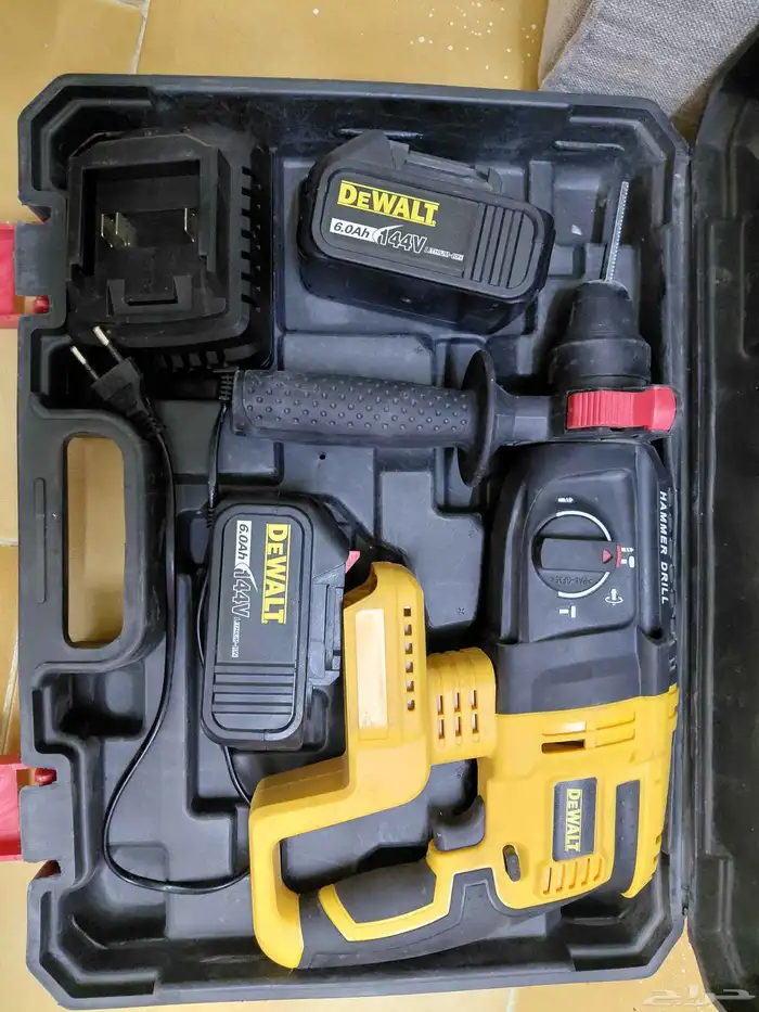 دريل تكسير تخريم النوع دويلت صيني مع شاحن ثنتين بطاريات 144 0