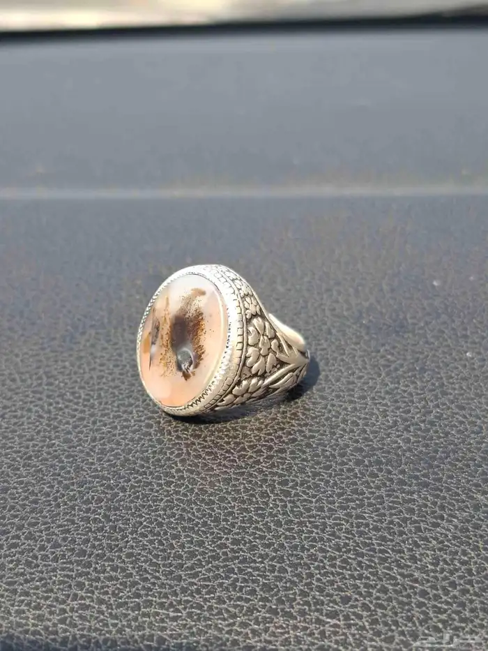 خواتم عقيق يمني فضه مميزه 4