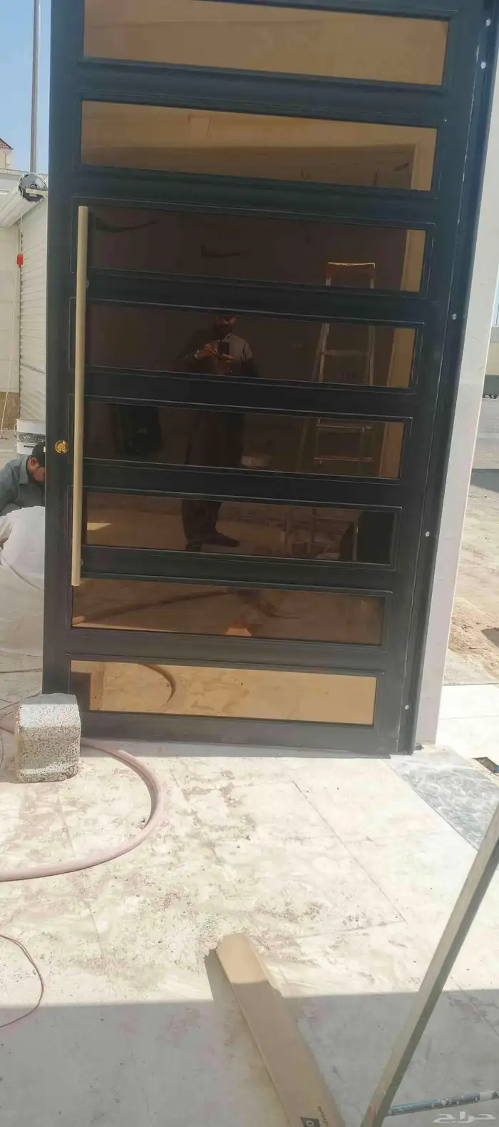 حداد ابوب شبكيك حديد ديكور زيجاج سكريت ابوب 3