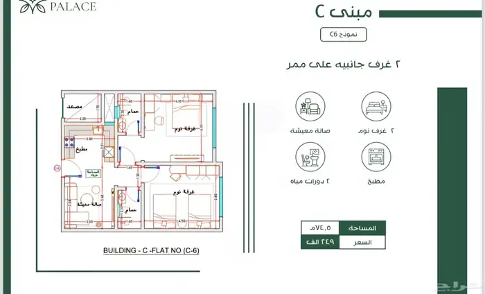 شقق للسكن والاستثمار درب الحرمين أسعار تبداء من 185 ألف 2