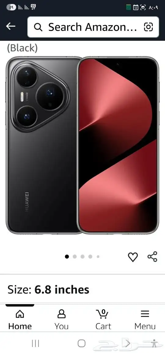 جوال هواوي بيورا80 برو ذاكره 512 رام 12 جديد مختم بالكرتون 3