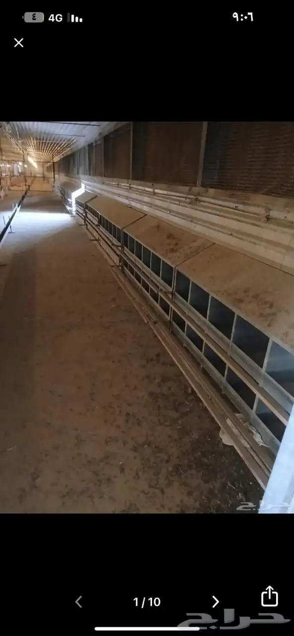 ثلاث عنابر طول 100متر العرض12متر بكامل معداتها المنيوم طبقتي 3