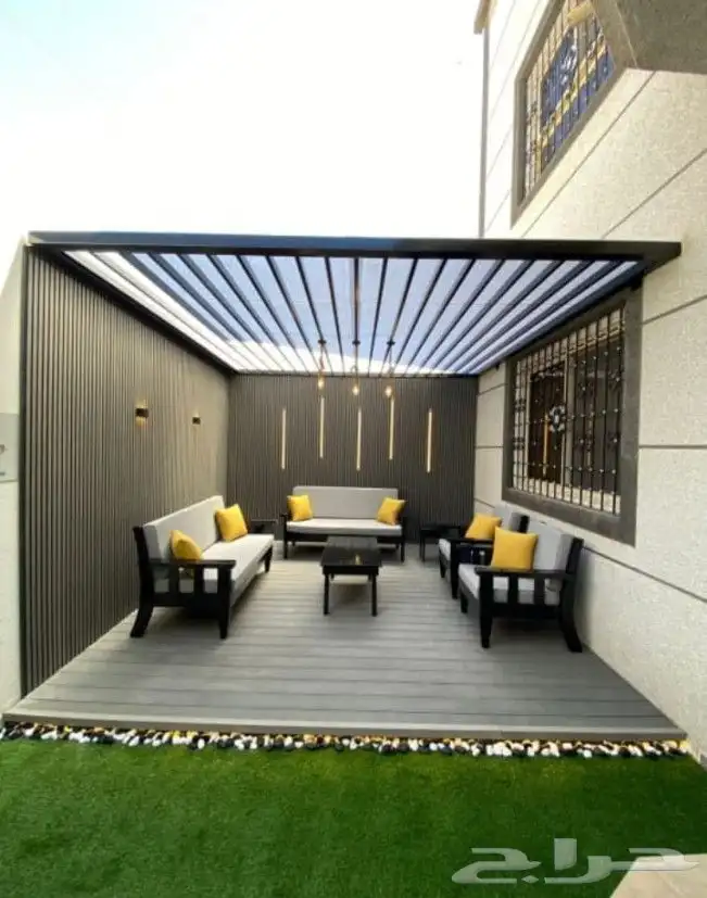 حداد مظلات وسواتر وجلسات 3