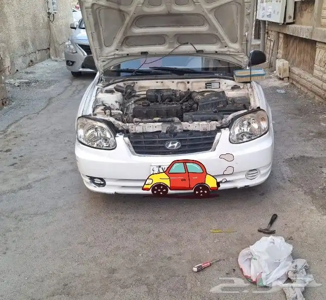 هيونداي أكسنت 2004 للبيع الموقع العلا القير عادي 0