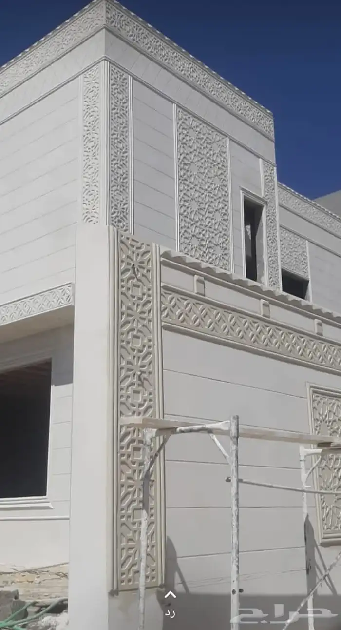 لياسة اسمنتيه بديل الحجر الطبيعي وديكورات خارجيه بجميع الاشك 8