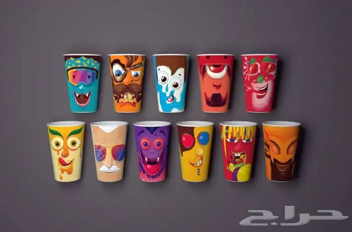 طباعة أكواب كرتونية وبلاستيكية بجودة عالية 6