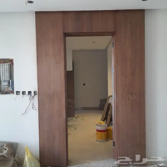 أبواب خشب وديكور سحاب مخفي 8