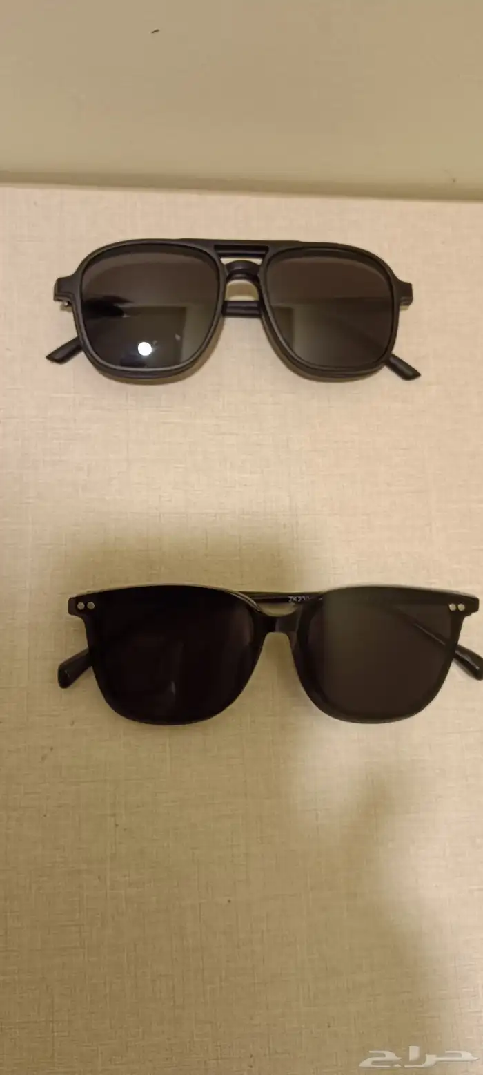 نظارة عادية مع إطار شمسي مغناطيسي 1