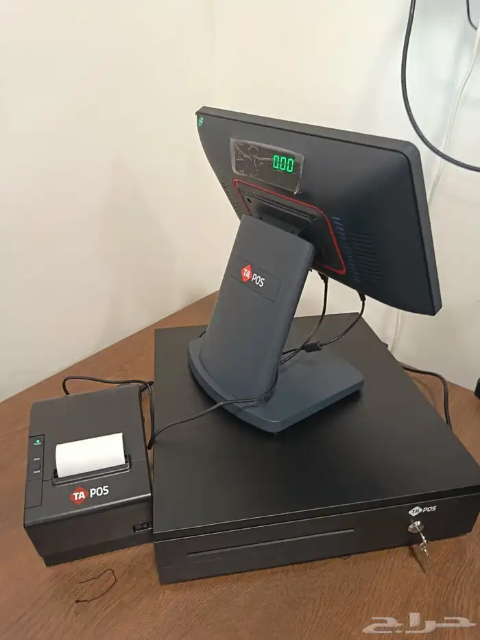 جهاز كاشير متكامل شاشة لمس مع طابعه فواتير ودرج وبرنامج 1