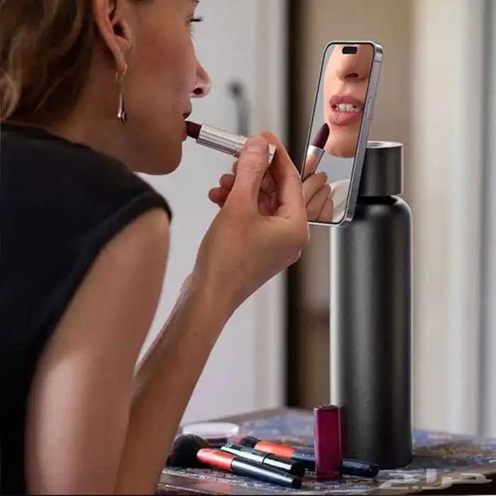 زجاجة موية بحامل جوال مغناطيسي  ترت ب مشوارك وتخل ي جوالك ثا 5