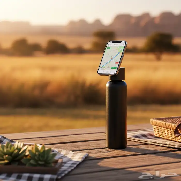 زجاجة موية بحامل جوال مغناطيسي  ترت ب مشوارك وتخل ي جوالك ثا 1