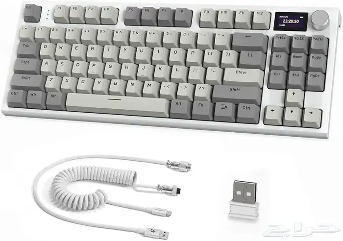 لوحة مفاتيح ميكانيكية لاسلكية RK86 RGB 75   كيبورد 3