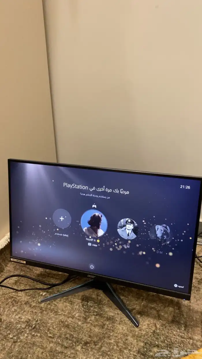 شاشة Acer 27 قيمنق 0.5 ms 0