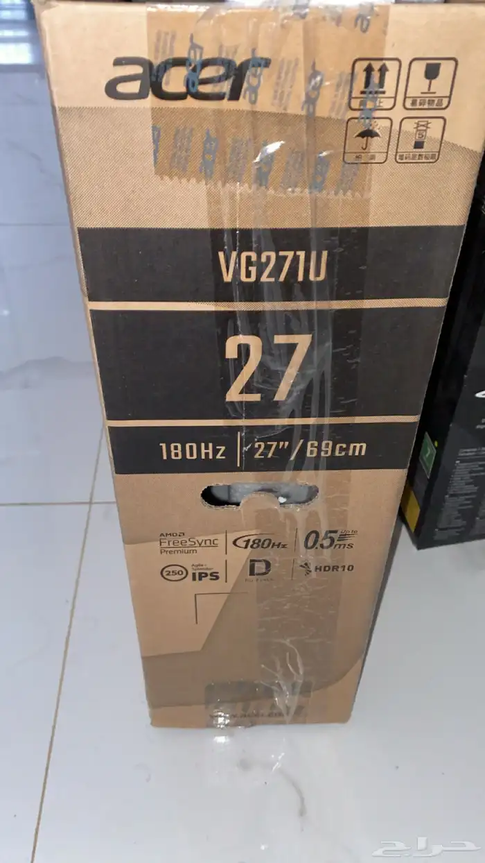 شاشة Acer 27 قيمنق 0.5 ms 1