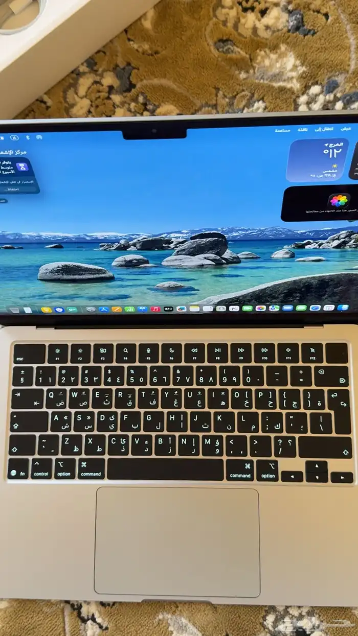 ماك بوك اير لون ازرق 16 قيقا 256 جديد دورة الشحن مره واحده 7