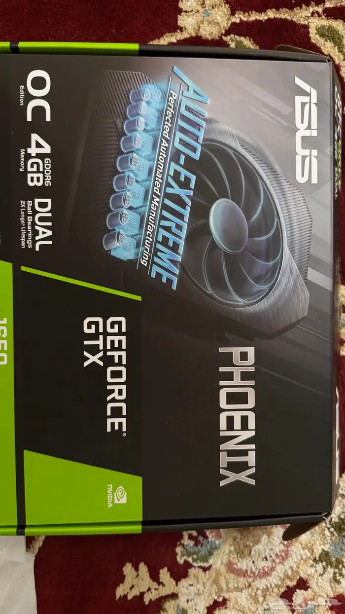 كرت GTX 1650 GDDR6 ASUS نظيف للبيع 0
