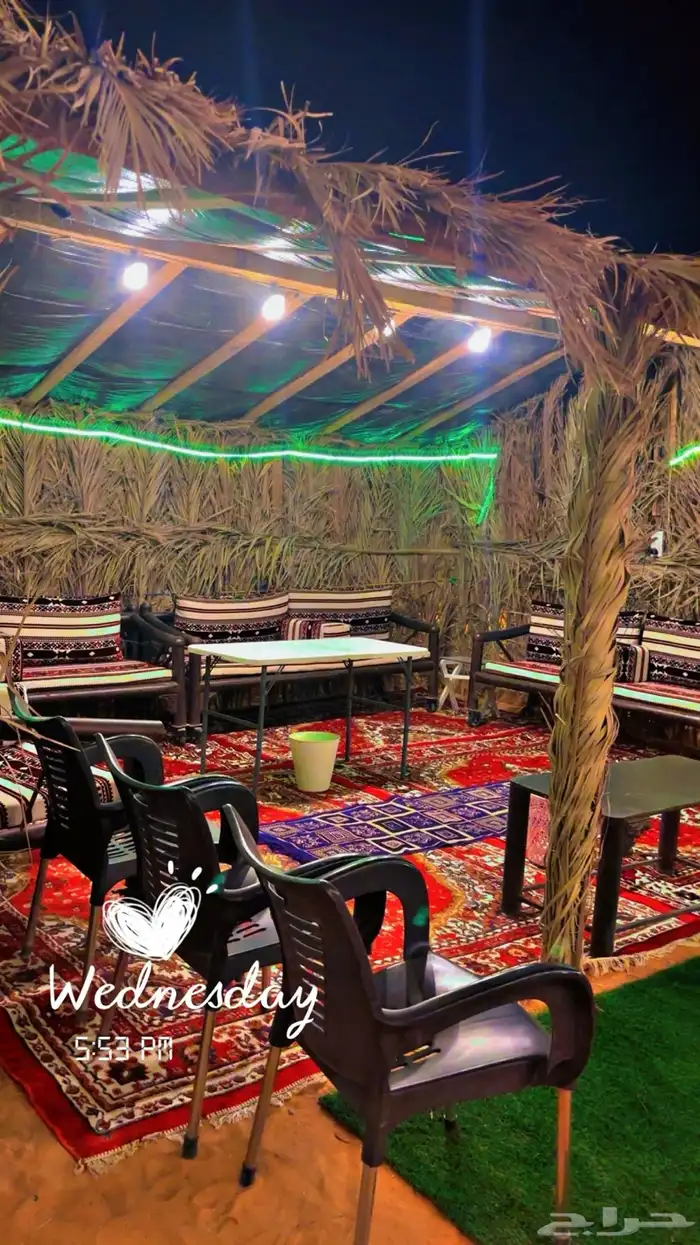 مخيم للإيجار اليومي في الزوليات طريق الخرج 11