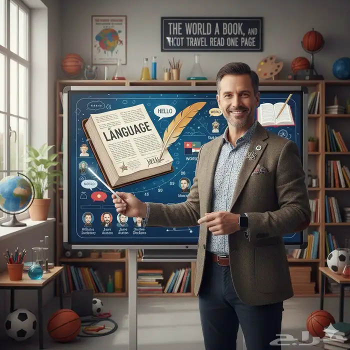 معلم لغة إنجليزية   لو هدفك إن تحسن اللغة الإنجليزية 0