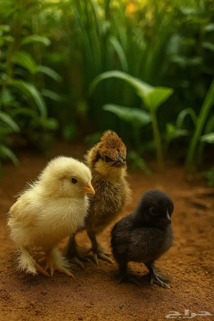 مشكل صيصان قطني ( اسود - ابيض - زعفراني ) نوادر الزينه 1