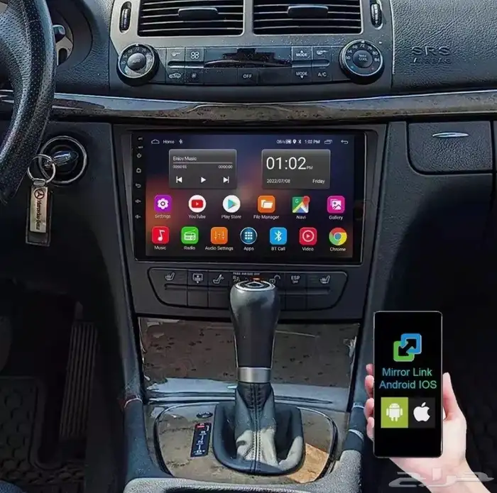 شاشه مرسيدس بنز2008 2016E200 0