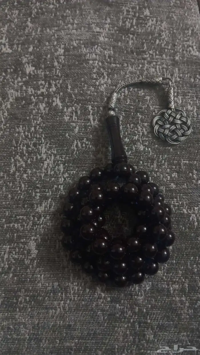 سبحه النوع بكلايت مع طرابزونه فضه عيار 1000 ويتغير لونه ازرق 2