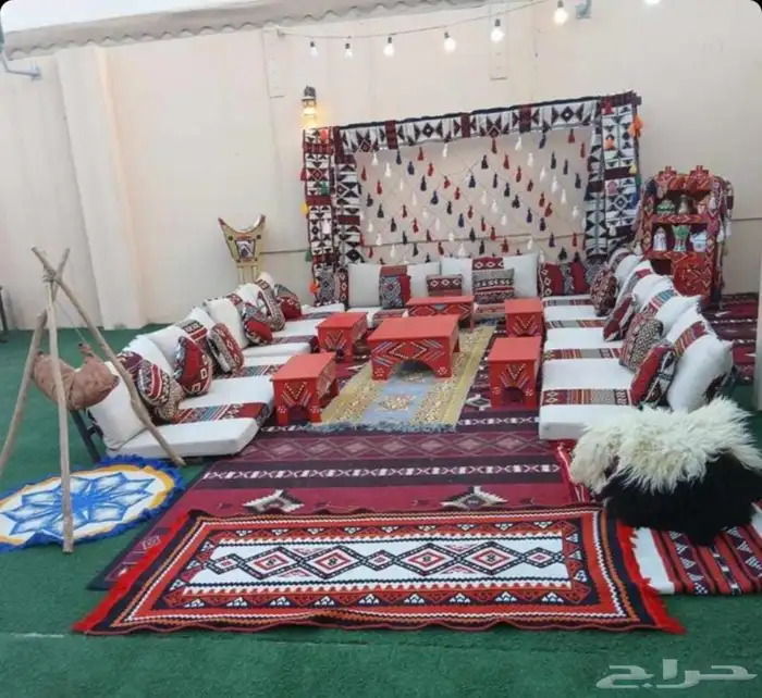 تاجير جلسات شعبيه تاجير كنب تاجير كراسي سفره تاجير دفايات تا 5