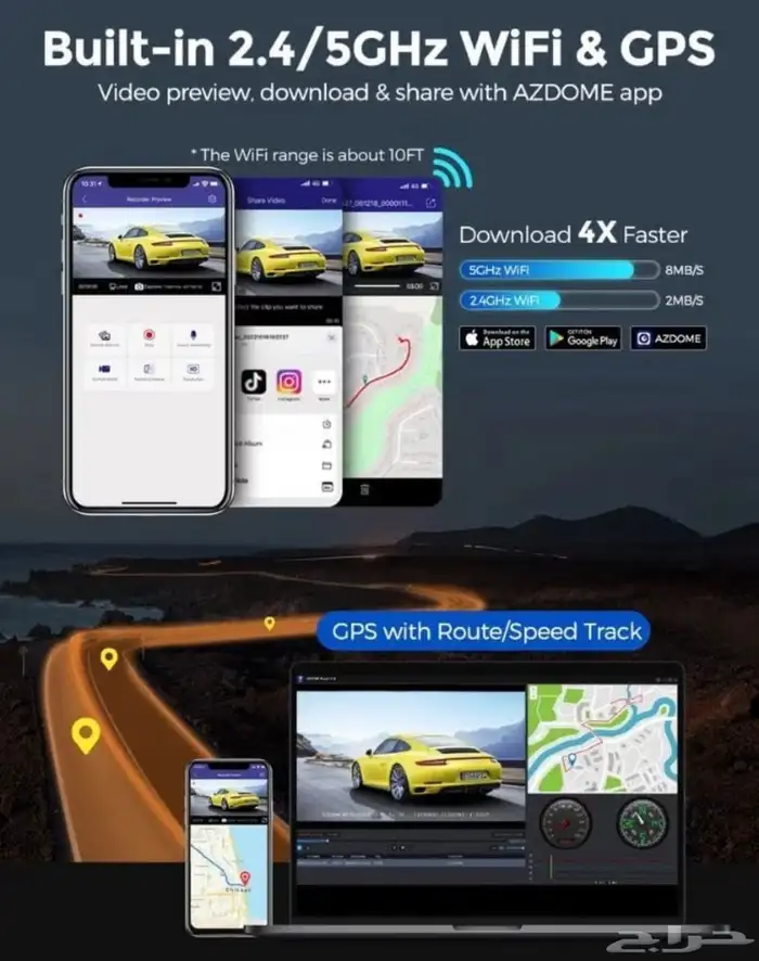 داش كام AZDOM PRO ارخص سعر 5