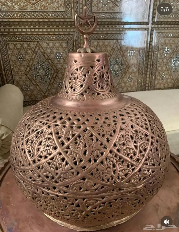 مبخر نحاس أحمر انتيك قديم نوادر تراثيات اثري نقش إسلامي 4