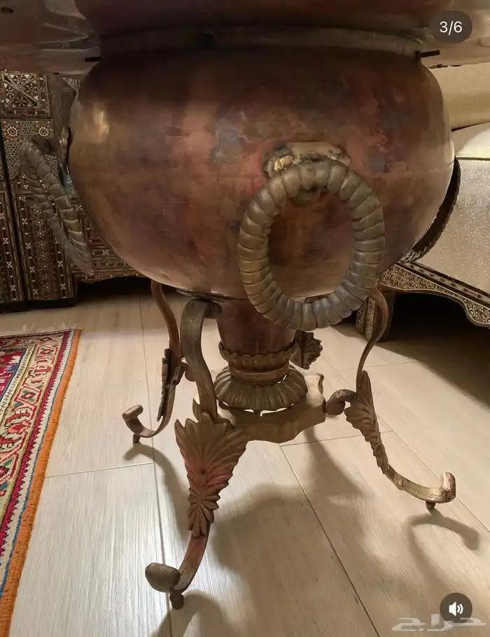 مبخر نحاس أحمر انتيك قديم نوادر تراثيات اثري نقش إسلامي 5