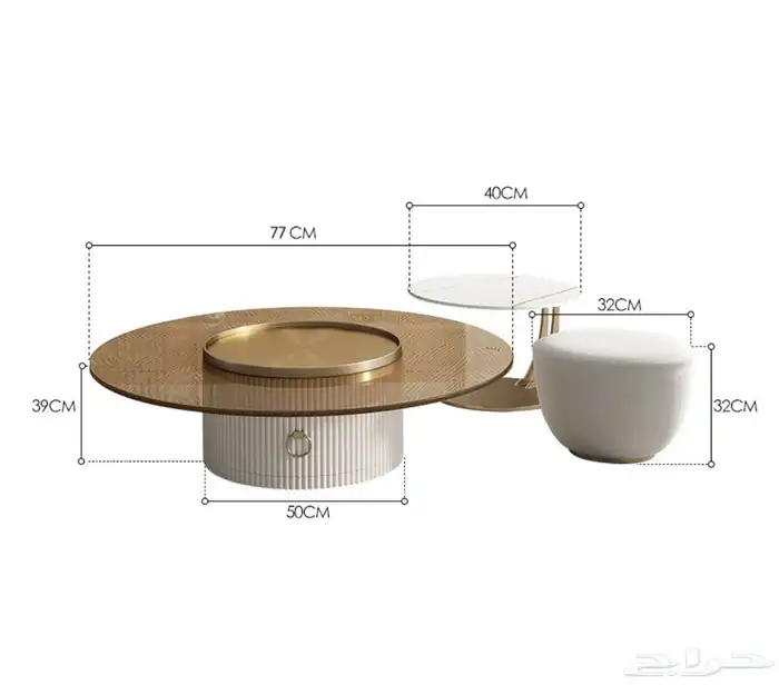 طاولات جديدة فخمة للبيع - مع فاتورة الشراء 2
