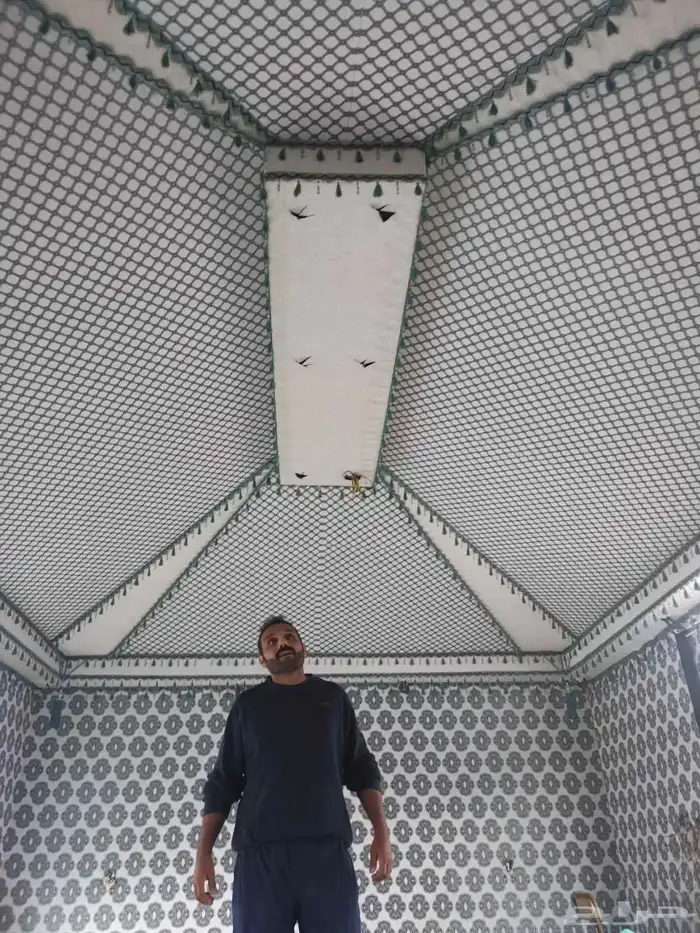 مشب راخام قرميد تلبيش قماش رقم 3