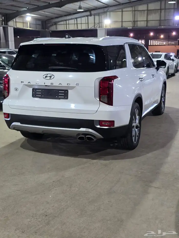 هيونداي باليسيد ابيض 2021 بنزين بطاقة جمركية وارد كوريا 5