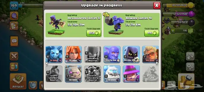 حساب كلاش اوف كلانس ورويال للبيع 22