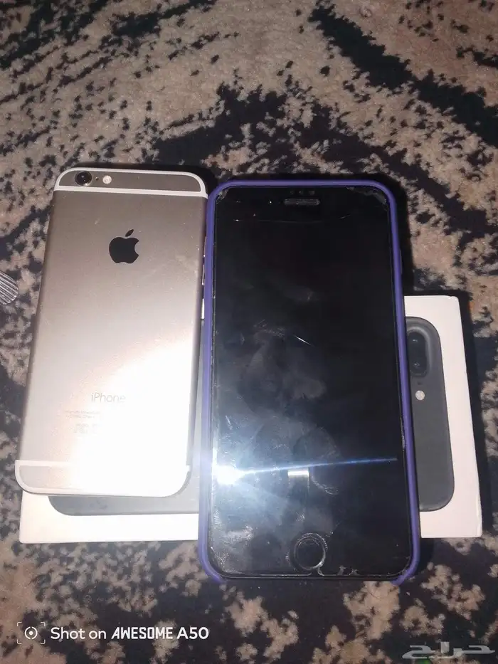 جوال ايفون 7 وايفون 6 الاجهزه نظيفه مستخدمه بحاله جيده 1