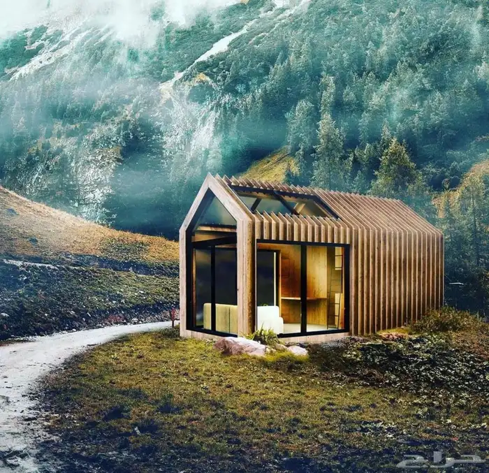 تصميم وتنفيذ غرف واكواخ خشبيه قابله للنقل في العلا 0