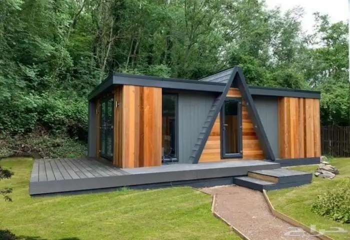 تصميم وتنفيذ غرف واكواخ خشبيه قابله للنقل في العلا 2