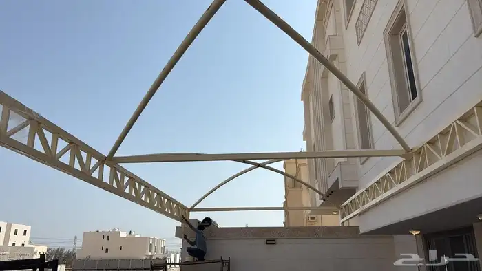 مظلات سواتر تركيب 3