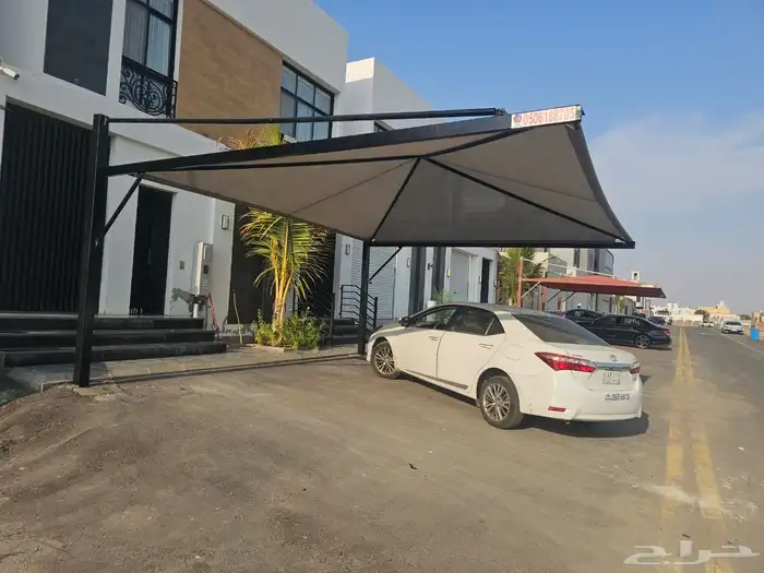 مظله سيارات مقوس جده 2