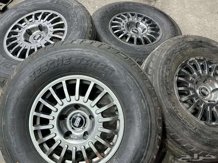 جنوط برايد 5 مسمار مع كفرات شاهين مقاس 17 جيب 0