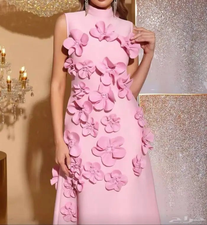 فستان وردي المقاس m 0