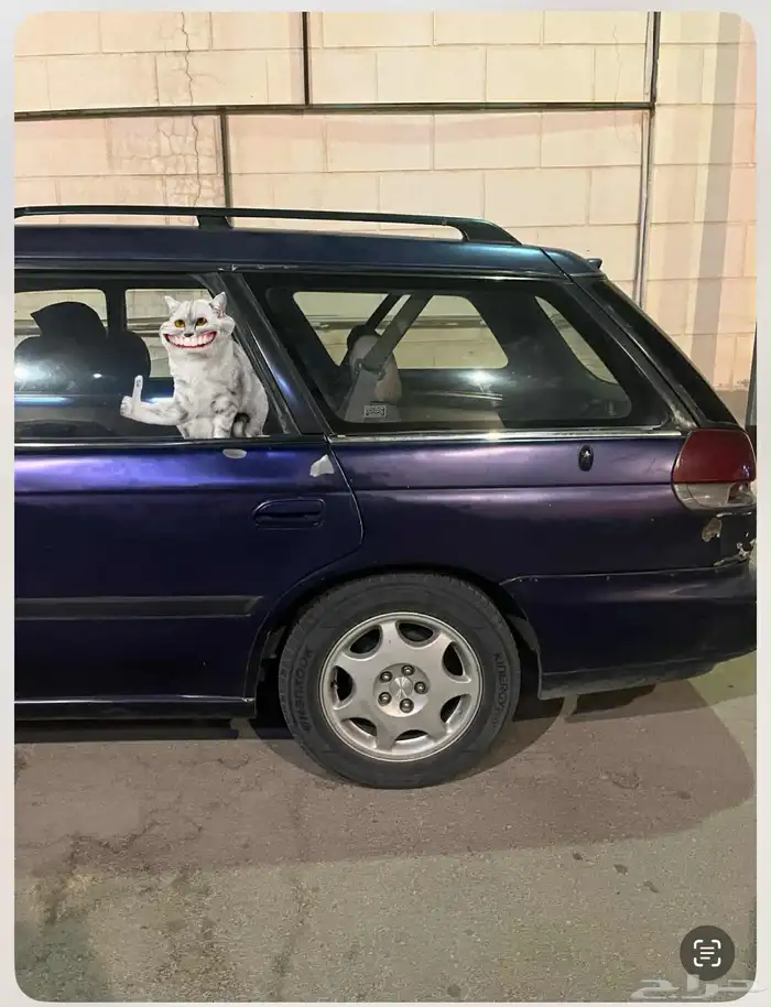 سوبارو ليجاسي موديل 1997 اللون ازرق مسروقه 1