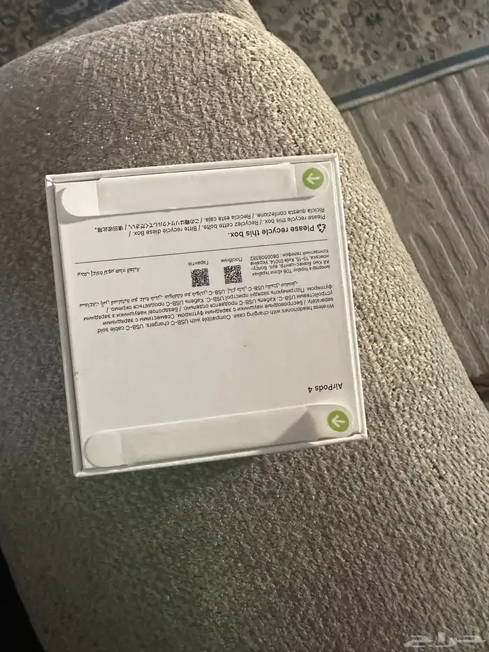 سماعة ابل ايربود 4 جديد بكرتونه مانفتح بسعر 400 3