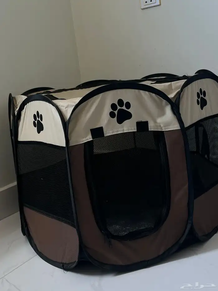 اغراض قطط خيمة للحيوانات نافوره مياه وموزع طعام وبيت قطط 0